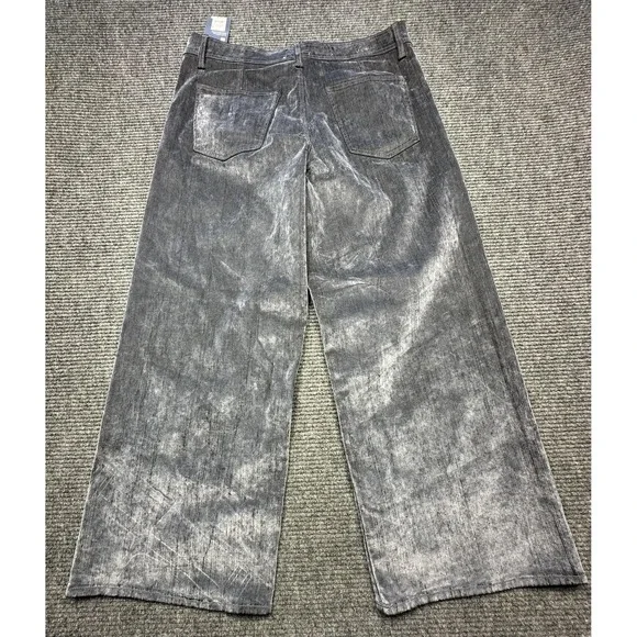 Universal Thread Pants Womens 16R Gray High Rise Sailor Wide Leg Relaxed Stretch - Picture 7 of 7